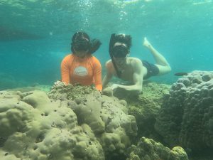 snorkling di pulau pelangi